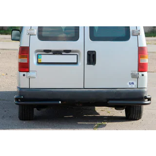 Achterste dubbele hoekbeugels AK003-подвійний Black (RVS) foto 1