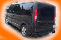 Nissan Primastar 2002–2014 Achterhoekbeugels AK003-Подвійний Zwart (RVS) foto 2