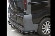 Renault Trafic 2001–2015 Achterhoekbeugels AK003-Подвійний Zwart (RVS) foto 3