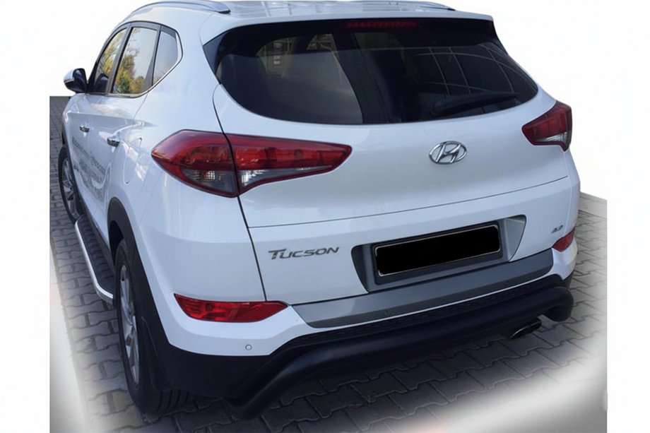 Hyundai Tucson TL 2016–2021 Achterbeugel AK007 Black (RVS) Image