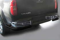Nissan Navara 2006–2015 Achterbumperbeugel AK003-Double Black (RVS) foto 2