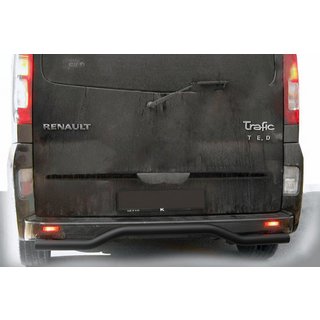 Achterbeschermbeugel AK006 Black (RVS) Renault Trafic 2001–2015 foto 1