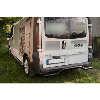 Achterbeschermbeugel AK006 Black (RVS) foto 2