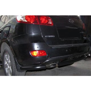 Achterhoeken voor centrale beugel AK0073 Black (2 st., RVS) Hyundai Santa Fe 2 2006–2012