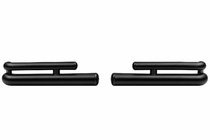 Toyota Land Cruiser Prado 120 2002–2009 Dubbele achterhoekbeugels AK003-2 Black (2 st., RVS) foto 6