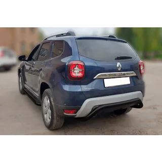 Achterbeschermbeugel AK007 Black (RVS) Dacia Duster 2018–2024 foto 1