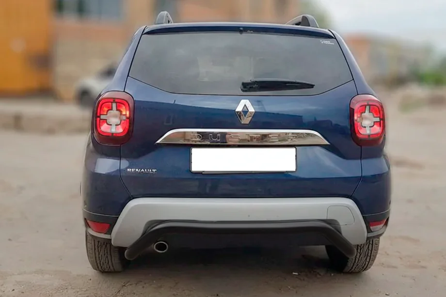 Dacia Duster 2018–2024 Achterbeschermbeugel AK007 Black (RVS) Foto 2