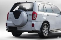 Chery Tiggo 3 2005– Dubbele achterhoekbeugels AK003-double Black (2 stuks, RVS) foto 1