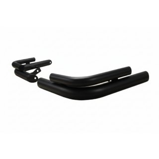 Dubbele achterhoekbeugels AK003-double Black (2 stuks, RVS) foto 2