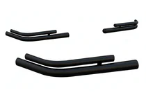 Kia Sorento III UM 2014–2020 Dubbele achterhoekbeugels AK003-double Black (2 stuks, RVS) foto 1