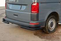 Volkswagen T6 2015–2024 Achterhoekbeschermers AK003-Double Black (2 st., RVS) foto 1