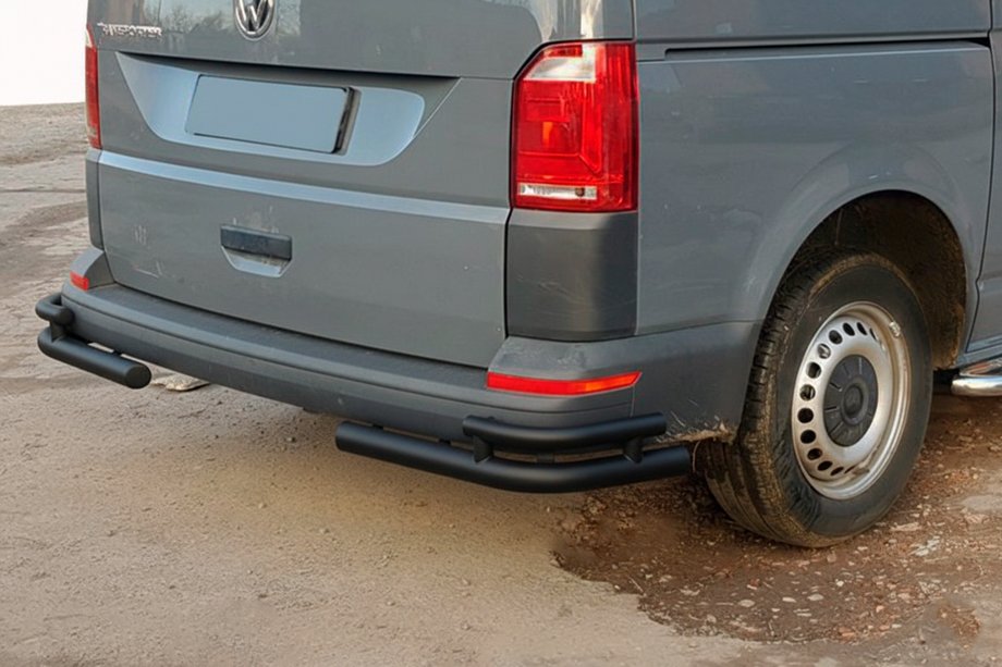 Volkswagen T6 2015–2024 Achterhoekbeschermers AK003-Double Black (2 st., RVS) Image