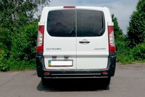 Peugeot Expert 2007–2016 Achterbeschermbeugel AK-002-Dubbel Black (RVS) foto 3