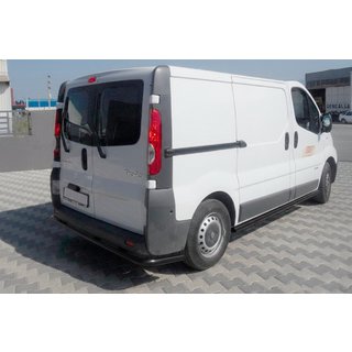 Achterbumperbescherming met hoeken, zwart (RVS) Renault Trafic 2001–2015 foto 1