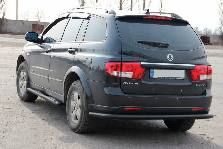 SsangYong Kyron 2005–2014 Achterste rollbar AK005 Black (RVS) Image