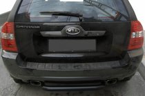 Kia Sportage 2004–2010 Achterbeschermbeugel AK005 Black (RVS) foto 1