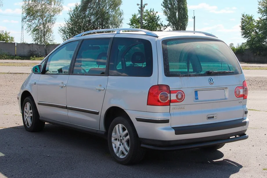 Ford Galaxy 1995–2006 Achterbeschermbeugel AK005 Black Foto 3
