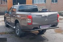Fiat Fullback 2016– Achterbeschermbeugel AK005 Black (RVS) foto 2