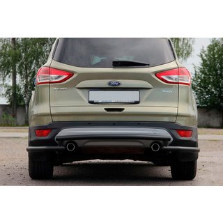 Achterbeschermbeugel AK002-3 Black (RVS) Ford Kuga/Escape 2013–2019 foto 1