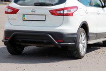 Nissan Qashqai 2014–2021 Achterbeugel AK007-Plus Black (RVS) foto 2