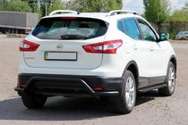 Nissan Qashqai 2014–2021 Achterbeugel AK007-Plus Black (RVS) foto 3