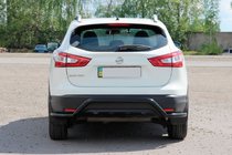 Nissan Qashqai 2014–2021 Achterbeugel AK007-Plus Black (RVS) foto 4