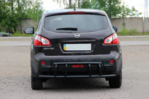 Nissan Qashqai 2007–2010 Achterbeugel AK011 Black (roestvrij staal) foto 1
