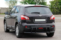 Nissan Qashqai 2007–2010 Achterbeugel AK011 Black (roestvrij staal) foto 3