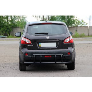 Achterbeugel AK011 Black (roestvrij staal) Nissan Qashqai 2007–2010 foto 1