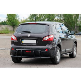 Achterbeugel AK011 Black (roestvrij staal) Nissan Qashqai 2007–2010 foto 2