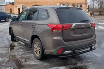 Mitsubishi Outlander 2012–2021 Achterbeugel AK004-2 Black (RVS) foto 1