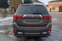 Mitsubishi Outlander 2012–2021 Achterbeugel AK004-2 Black (RVS) foto 2