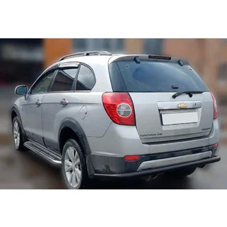 Achterbeschermbeugel AK005 Black (RVS) Chevrolet Captiva 2006–2019 foto 1