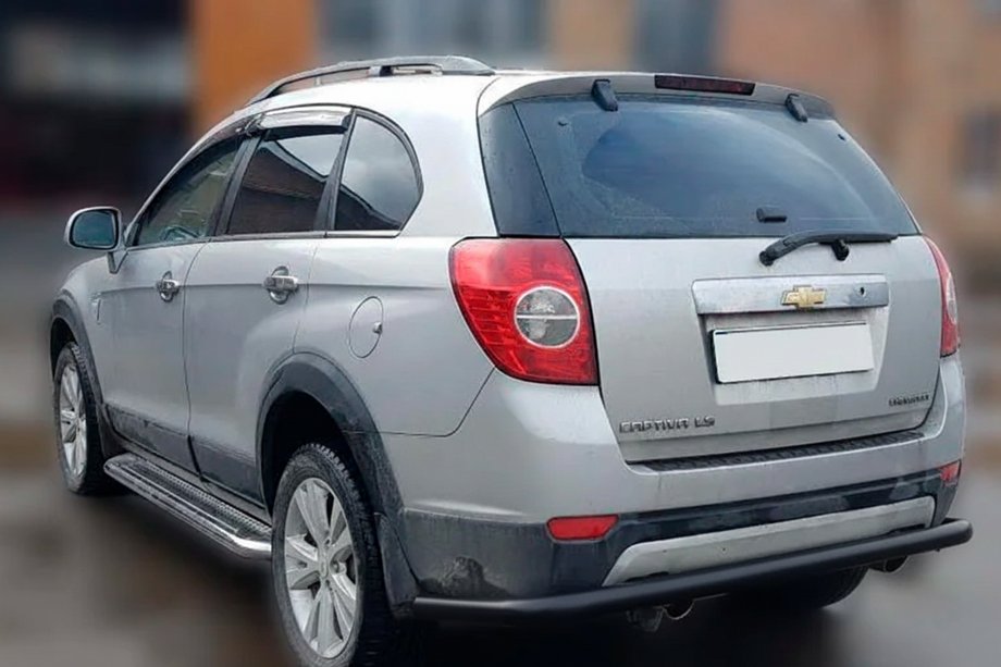 Chevrolet Captiva 2006–2019 Achterbeschermbeugel AK005 Black (RVS) Image