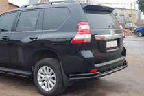 Toyota Land Cruiser Prado 150 2009–2023 Achterbeschermbeugel AK005-2 Black (RVS) foto 3