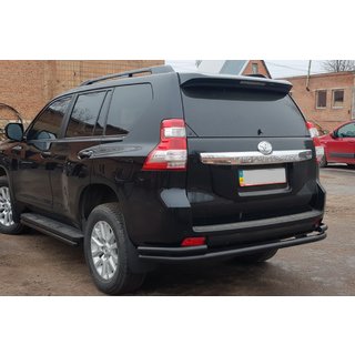 Achterbeschermbeugel AK005-2 Black (RVS) Toyota Land Cruiser Prado 150 2009–2023 foto 1