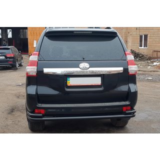Achterbeschermbeugel AK005-2 Black (RVS) Toyota Land Cruiser Prado 150 2009–2023 foto 2