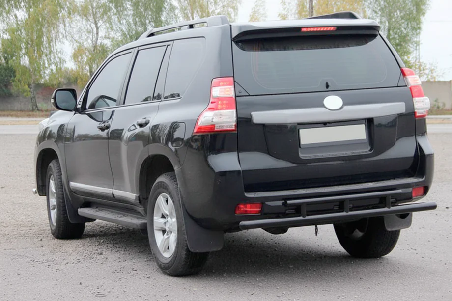 Toyota Land Cruiser Prado 150 2009–2023 Achterbeugel AK002-2v2 Black (RVS) Image