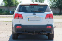 Kia Sorento II XM 2009–2014 Achterbeugel AK002-2 Black (RVS) foto 3