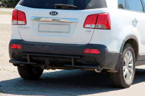 Kia Sorento II XM 2009–2014 Achterbeugel AK002-2 Black (RVS) foto 1