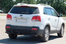 Kia Sorento II XM 2009–2014 Achterbeugel AK002-2 Black (RVS) foto 4