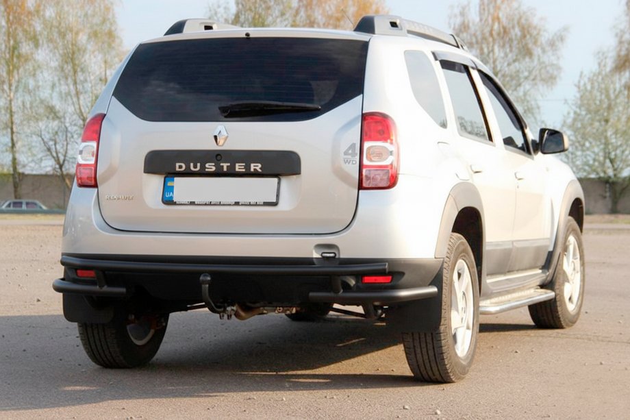 Renault Duster 2008–2017 Achterbeschermbeugel AK005-Special Black (RVS) Image
