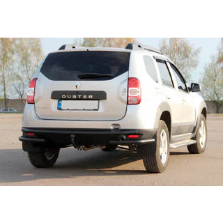 Achterbeschermbeugel AK005-Special Black (RVS) Dacia Duster 2008–2018 foto 1