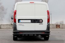 Fiat Doblo II 2010–2022 Achterrolbeugel AK005/2-Dubbel Black (RVS) foto 4
