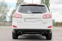 Hyundai Santa Fe 2 2006–2012 Achterbeugel AK002-2 Black (RVS) foto 6