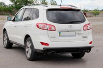 Hyundai Santa Fe 2 2006–2012 Achterbeugel AK002-2 Black (RVS) foto 3