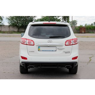 Achterbeugel AK002-2 Black (RVS) Hyundai Santa Fe 2 2006–2012 foto 1