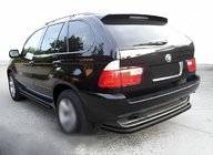 BMW X5 E53 1999–2006 Achterbumperbescherming Special Black (RVS) foto 1