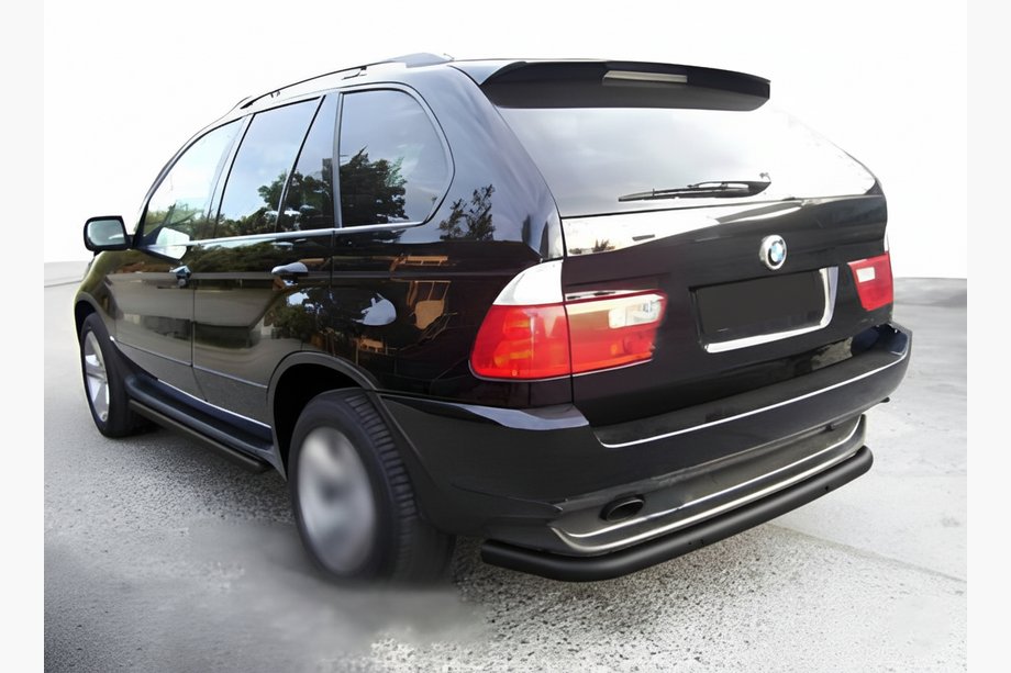 BMW X5 E53 1999–2006 Achterbumperbescherming Special Black (RVS) Image