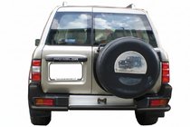 Nissan Patrol Y61 1997–2011 Achterbeugel AK005-1 Black (RVS) foto 1